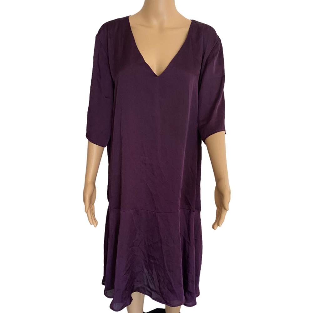 MARYCRAFTS Silky Burgundy Dress Size 20